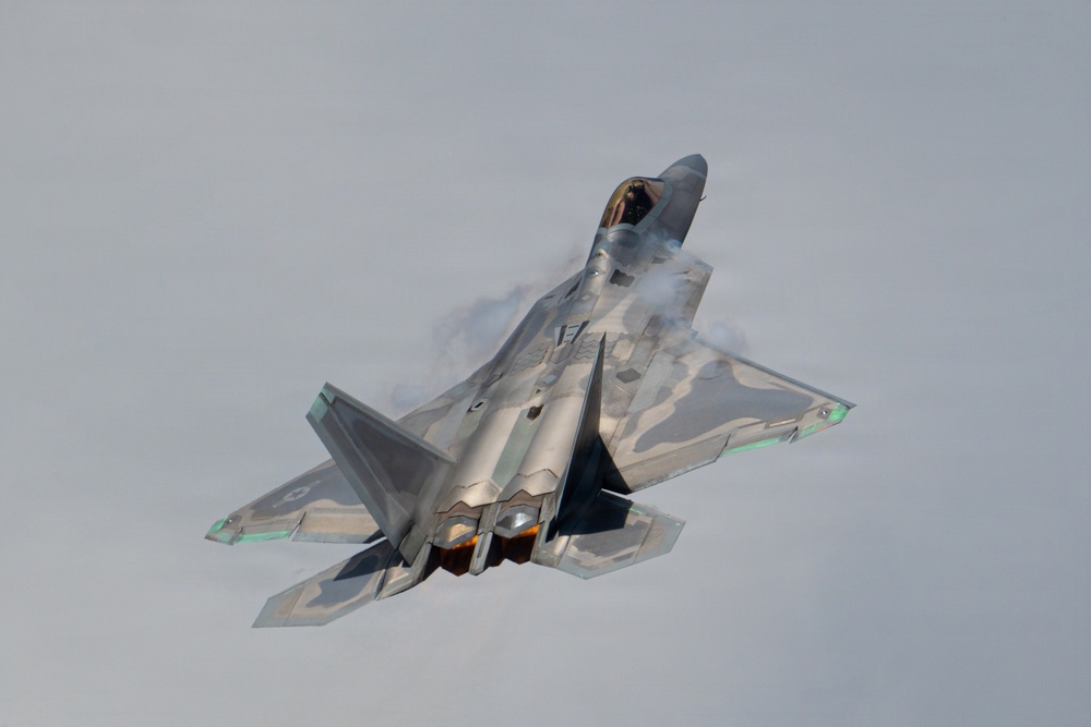 F-22 Raptor Aerial Demonstration Team performs at the Airpower Over Hampton Roads 2023