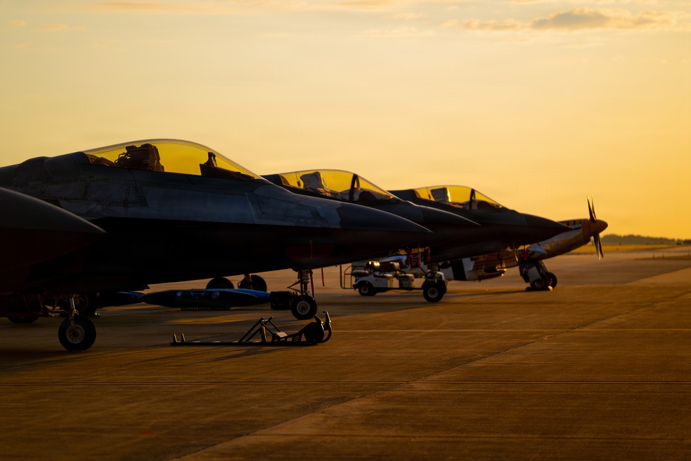 F-22 Raptor Aerial Demonstration Team performs at the Airpower Over Hampton Roads 2023