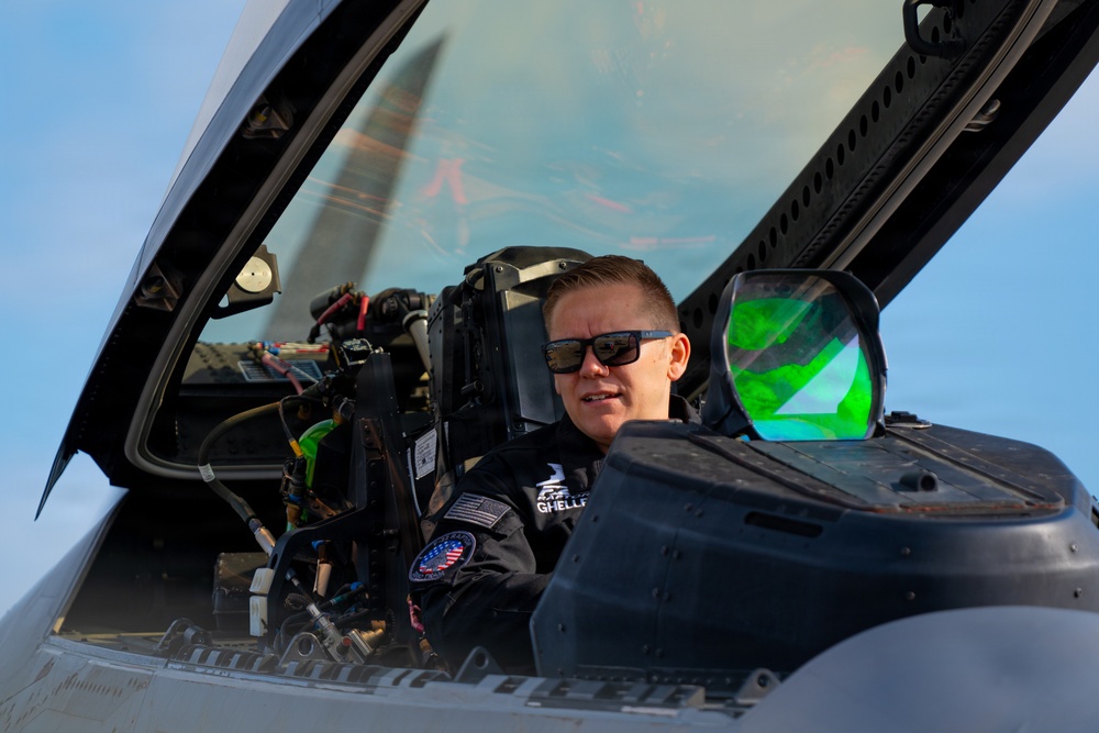F-22 Raptor Aerial Demonstration Team performs at the Airpower Over Hampton Roads 2023