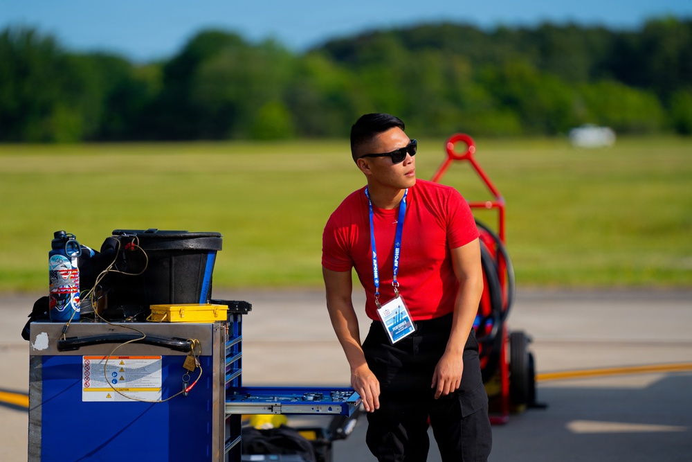 F-22 Raptor Aerial Demonstration Team performs at the Airpower Over Hampton Roads 2023