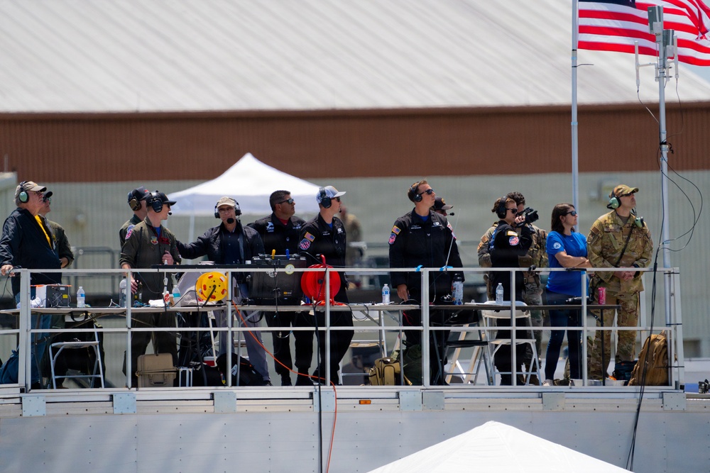 F-22 Raptor Aerial Demonstration Team performs at the Airpower Over Hampton Roads 2023