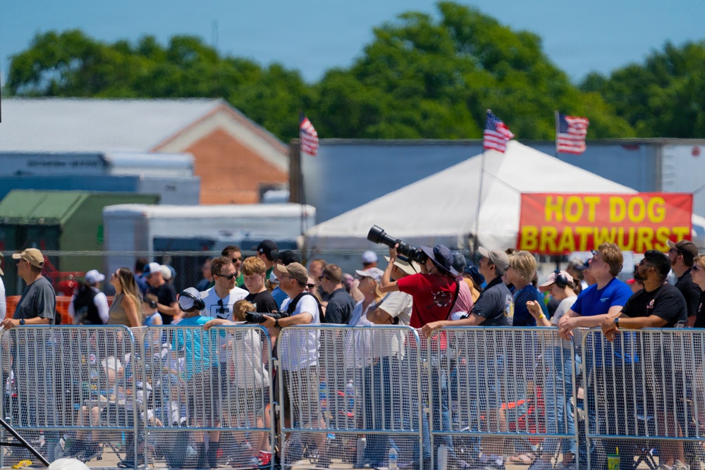F-22 Raptor Aerial Demonstration Team performs at the Airpower Over Hampton Roads 2023