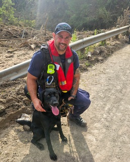 140th Wing firefighter deploys K9 rescue team for Texas flood
