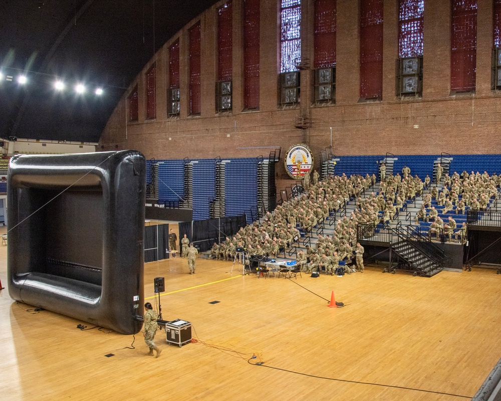 Service members from Florida in-process for JTF-DC