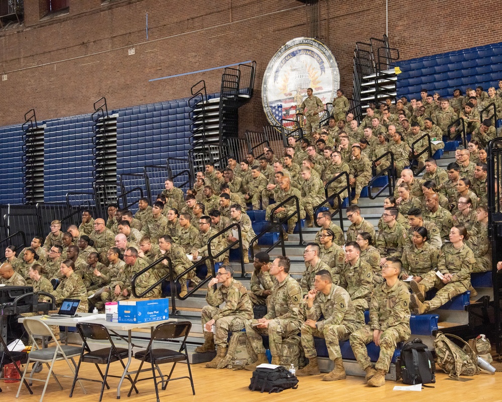 Service members from Florida in-process for JTF-DC