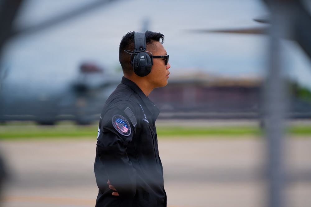 F-22 Raptor Aerial Demonstration Team performs at the Scott Air Show 2023