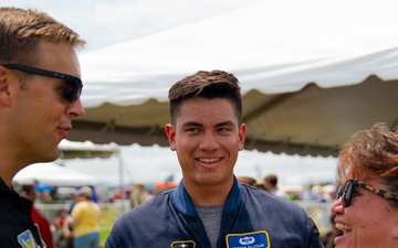 F-22 Raptor Aerial Demonstration Team performs at the Scott Air Show 2023