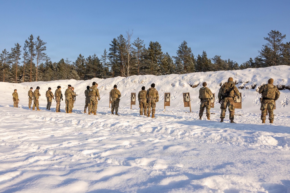 U.S. Soldiers Conduct Law Enforcement Weapons Qualification in Latvia