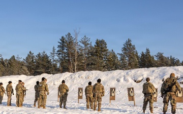 U.S. Soldiers Conduct Law Enforcement Weapons Qualification in Latvia