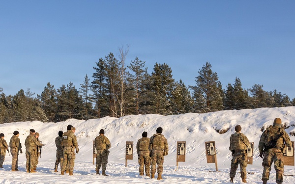 U.S. Soldiers Conduct Law Enforcement Weapons Qualification in Latvia