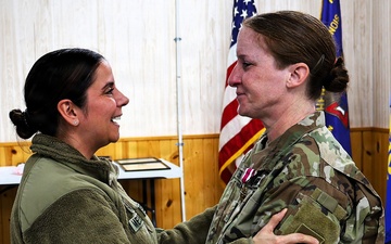 NATIONAL GUARD OFFICER RETIRES FROM ARMY AFTER 21 YEARS, CONTINUES SERVICE WITH VFW