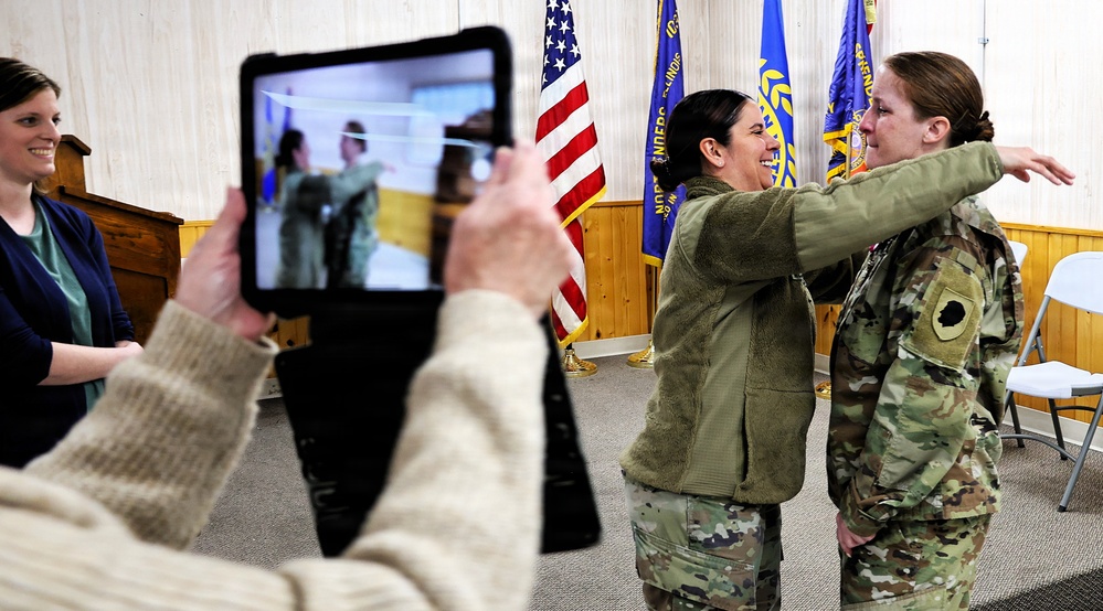 NATIONAL GUARD OFFICER RETIRES FROM ARMY AFTER 21 YEARS, CONTINUES SERVICE WITH VFW
