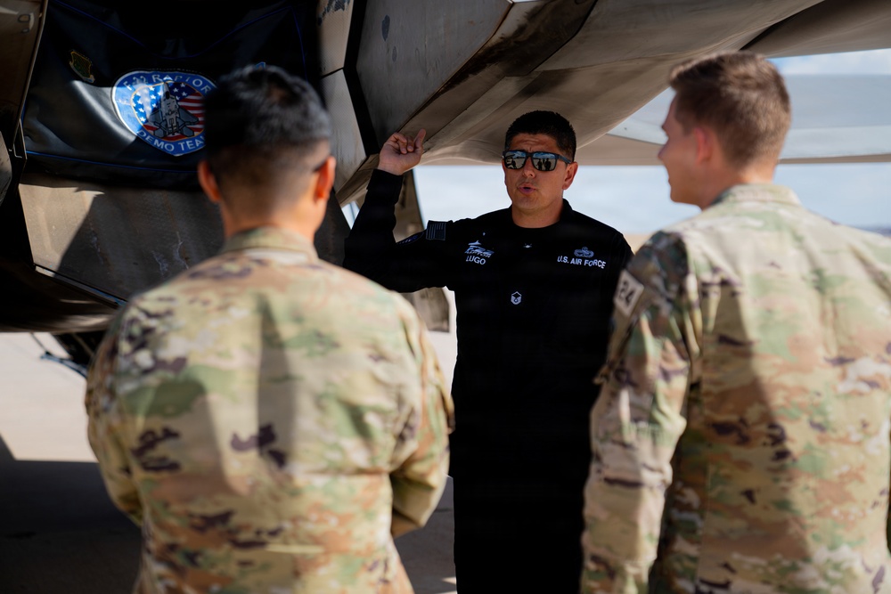 F-22 Raptor Aerial Demonstration Team visits the United States Air Force Academy 2023
