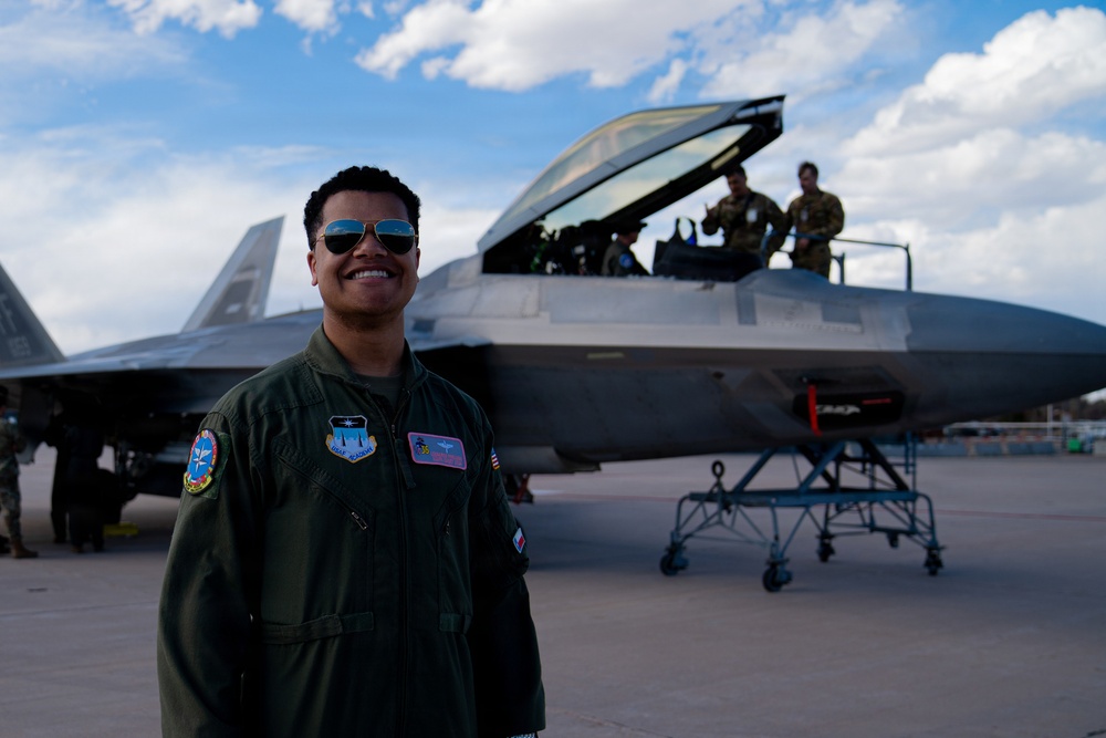 F-22 Raptor Aerial Demonstration Team visits the United States Air Force Academy 2023