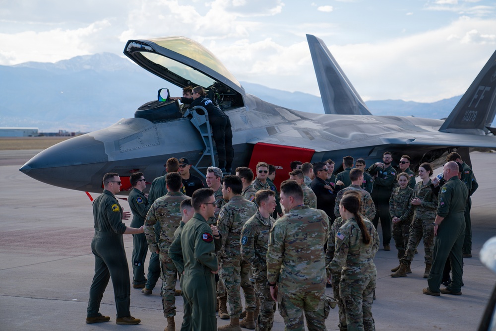 F-22 Raptor Aerial Demonstration Team visits the United States Air Force Academy 2023