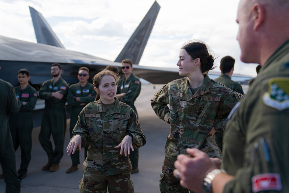 F-22 Raptor Aerial Demonstration Team visits the United States Air Force Academy 2023