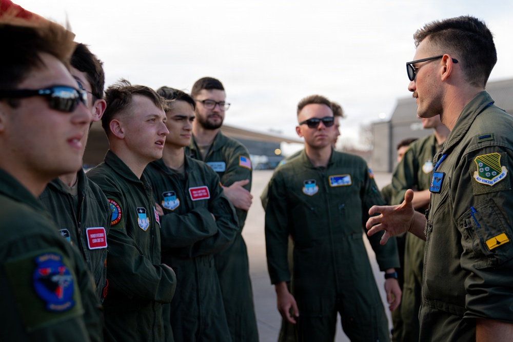 F-22 Raptor Aerial Demonstration Team visits the United States Air Force Academy 2023