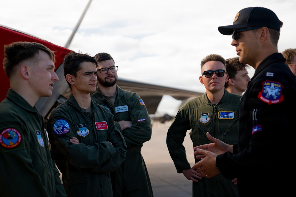 F-22 Raptor Aerial Demonstration Team visits the United States Air Force Academy 2023