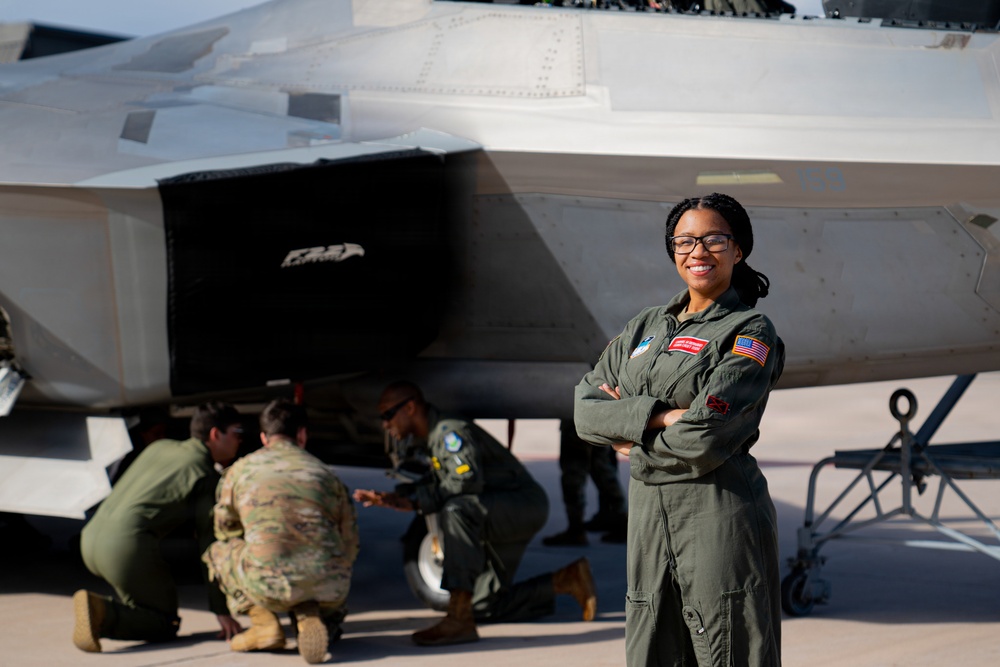 F-22 Raptor Aerial Demonstration Team visits the United States Air Force Academy 2023