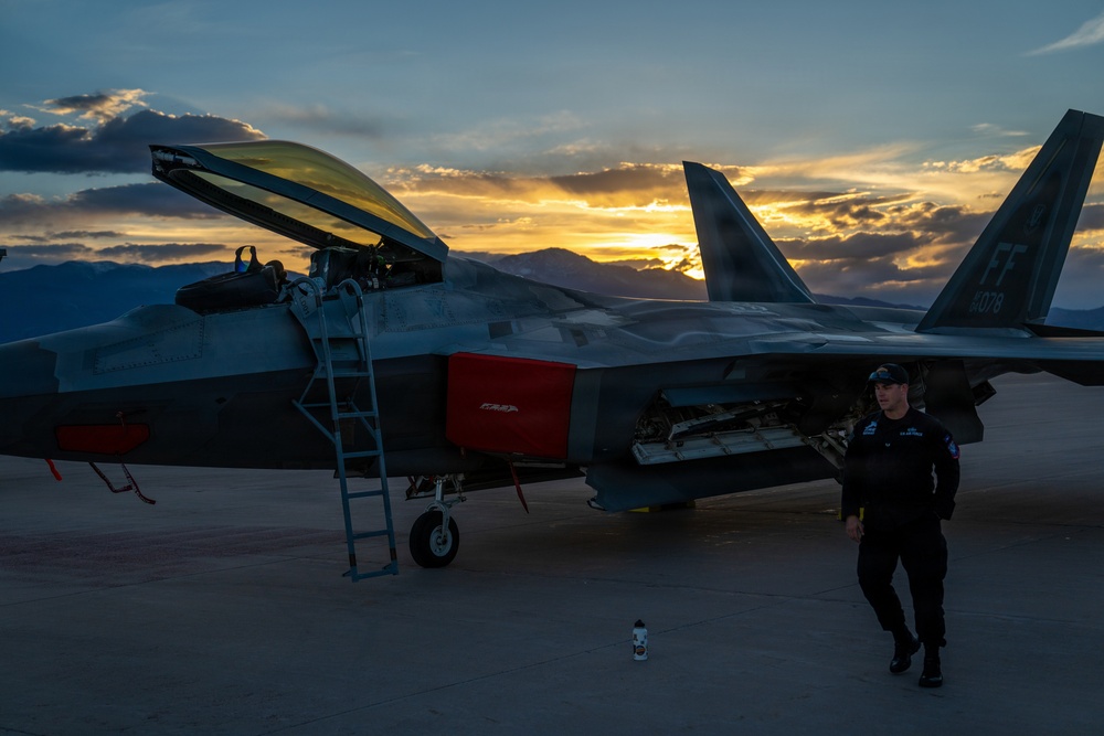 F-22 Raptor Aerial Demonstration Team visits the United States Air Force Academy 2023