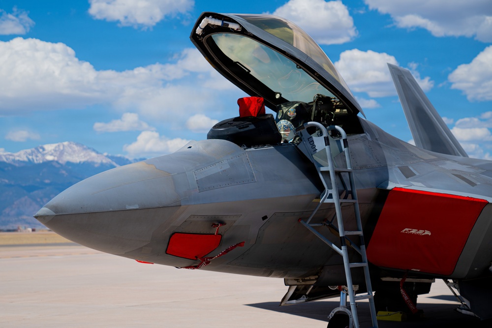 F-22 Raptor Aerial Demonstration Team visits the United States Air Force Academy 2023
