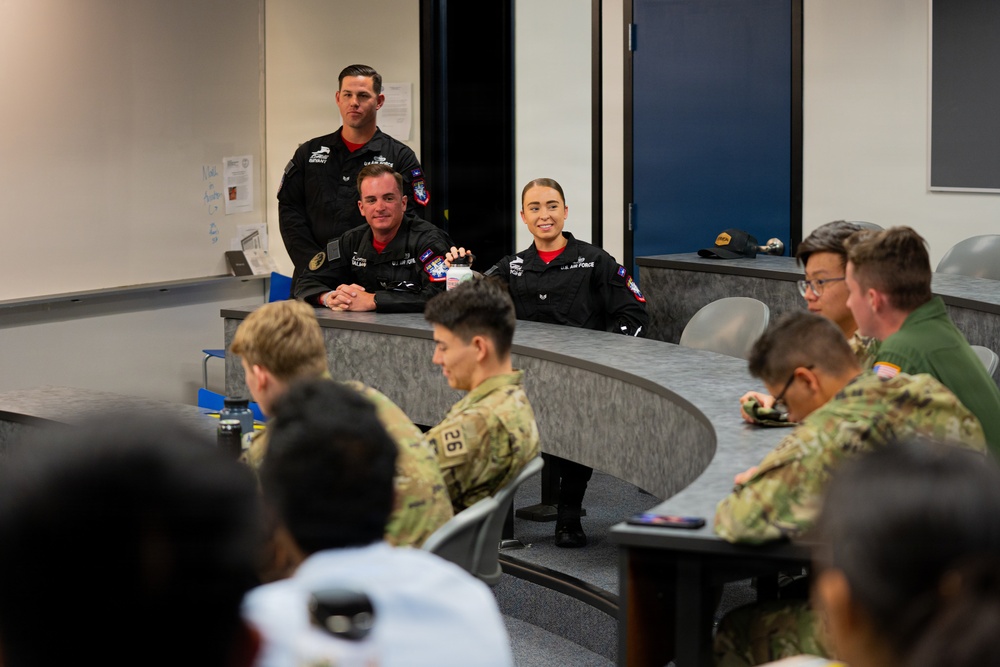 F-22 Raptor Aerial Demonstration Team visits the United States Air Force Academy 2023