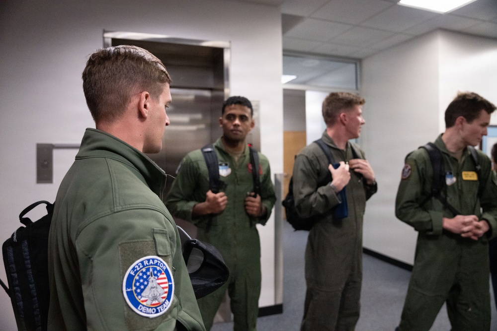 F-22 Raptor Aerial Demonstration Team visits the United States Air Force Academy 2023