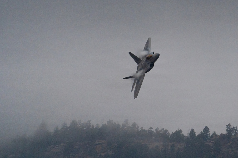 F-22 Raptor Aerial Demonstration Team visits the United States Air Force Academy 2023
