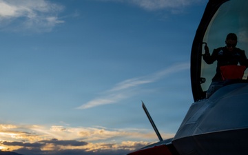 F-22 Raptor Aerial Demonstration Team visits the United States Air Force Academy 2023