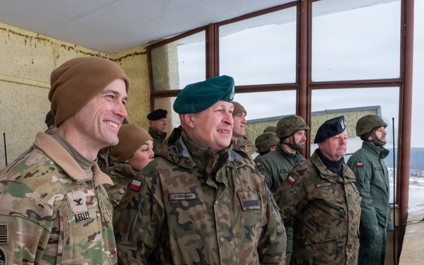 U.S./Polish tanks show powerful live fire demo for leaders at Winter Falcon 26