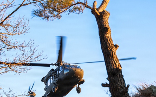 2-2 AHB Conducts Joint Fast-Rope Air Assault Training