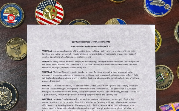 CO Signs Spiritual Readiness Proclamation