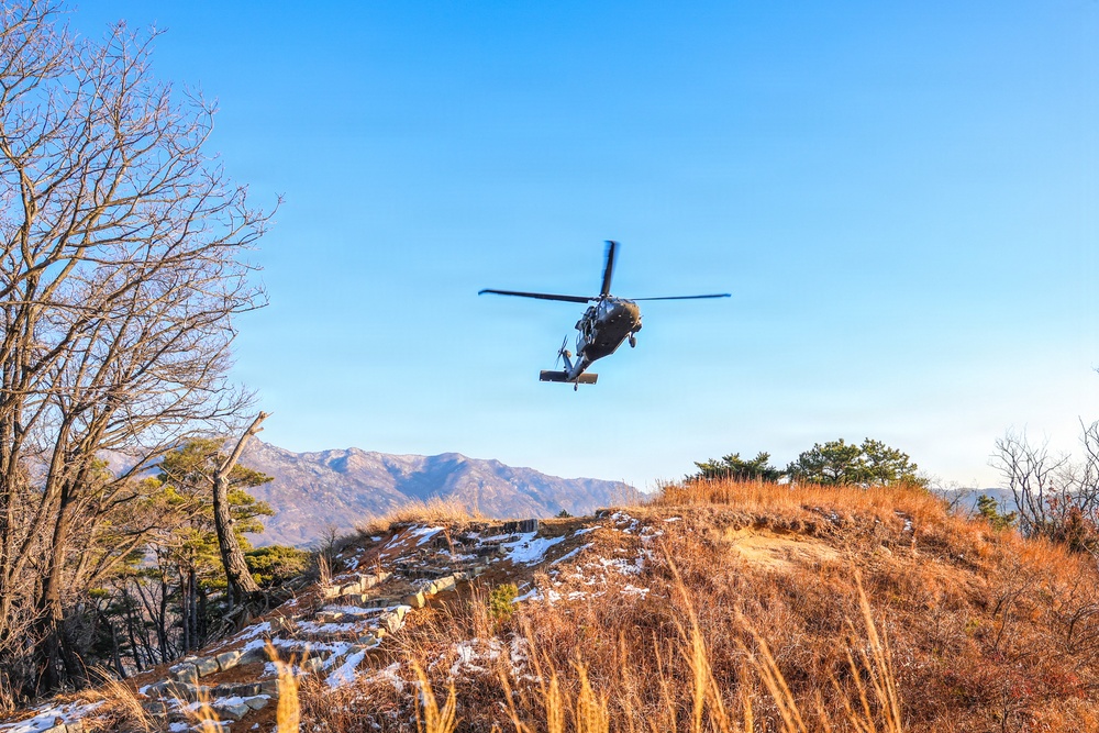 2-2 AHB Conducts Joint Fast-Rope Air Assault Training
