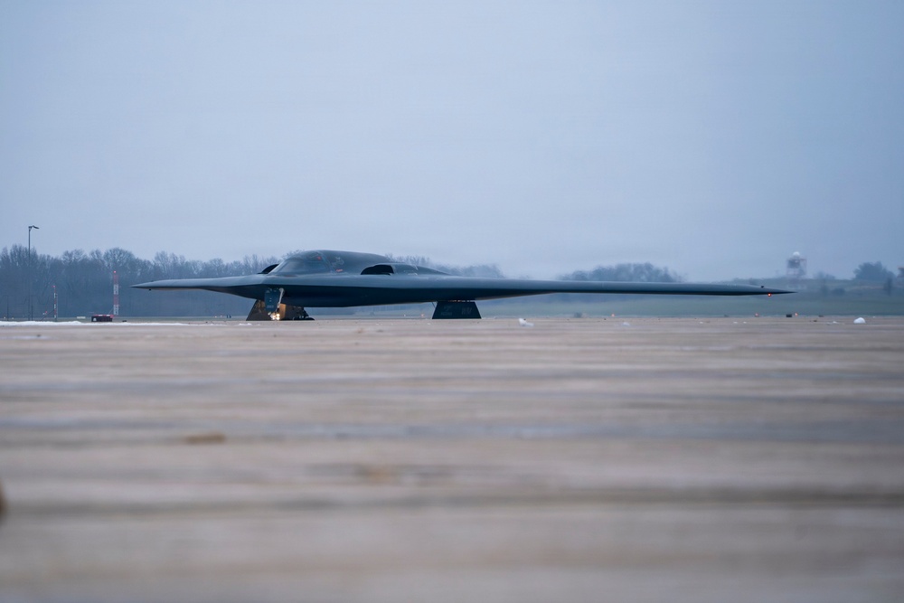 Col. Jared Kennish's fini flight in the B-2 Spirit
