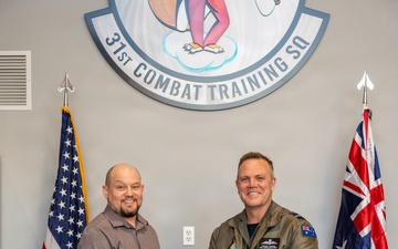 RAAF Chief of Air Force presents award to Team Nellis member