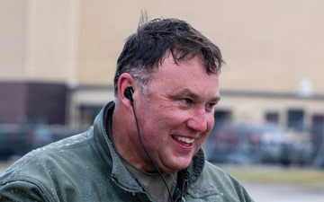 Col. Jared Kennish's fini flight in the B-2 Spirit