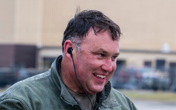Col. Jared Kennish's fini flight in the B-2 Spirit