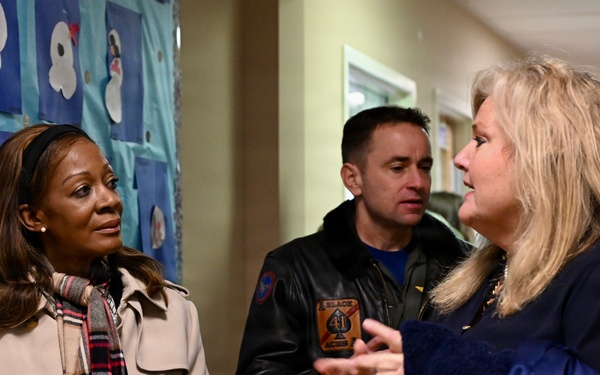 Commander Navy Region Mid-Atlantic, Rear Adm. Stephen Barnett visits NAS Oceana