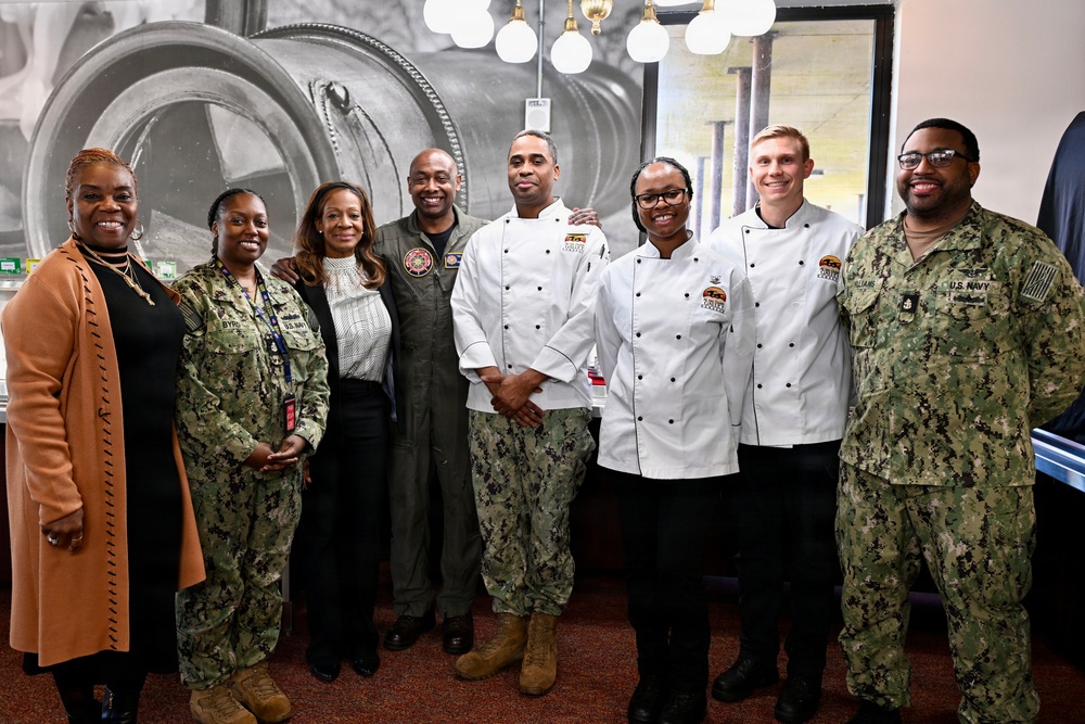 Commander Navy Region Mid-Atlantic, Rear Adm. Stephen Barnett visits NAS Oceana