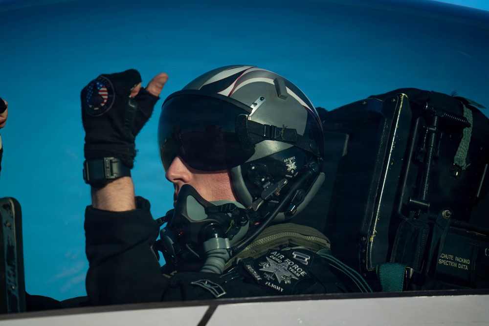 F-22 Raptor Aerial Demonstration Team performs at the Avalon Australia International Air Show 2025