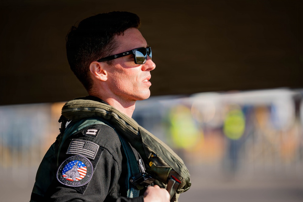 F-22 Raptor Aerial Demonstration Team performs at the Avalon Australia International Air Show 2025