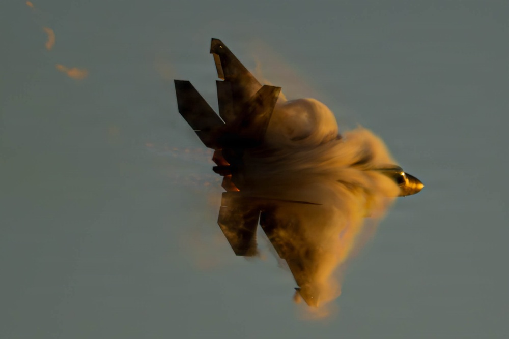 F-22 Raptor Aerial Demonstration Team performs at the Avalon Australia International Air Show 2025