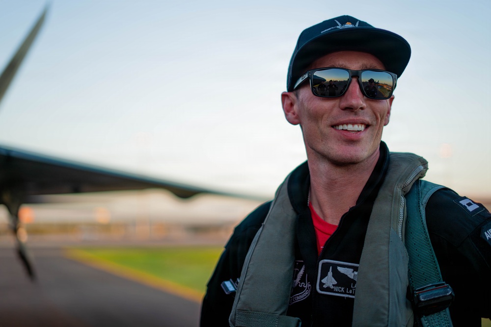 F-22 Raptor Aerial Demonstration Team performs at the Avalon Australia International Air Show 2025