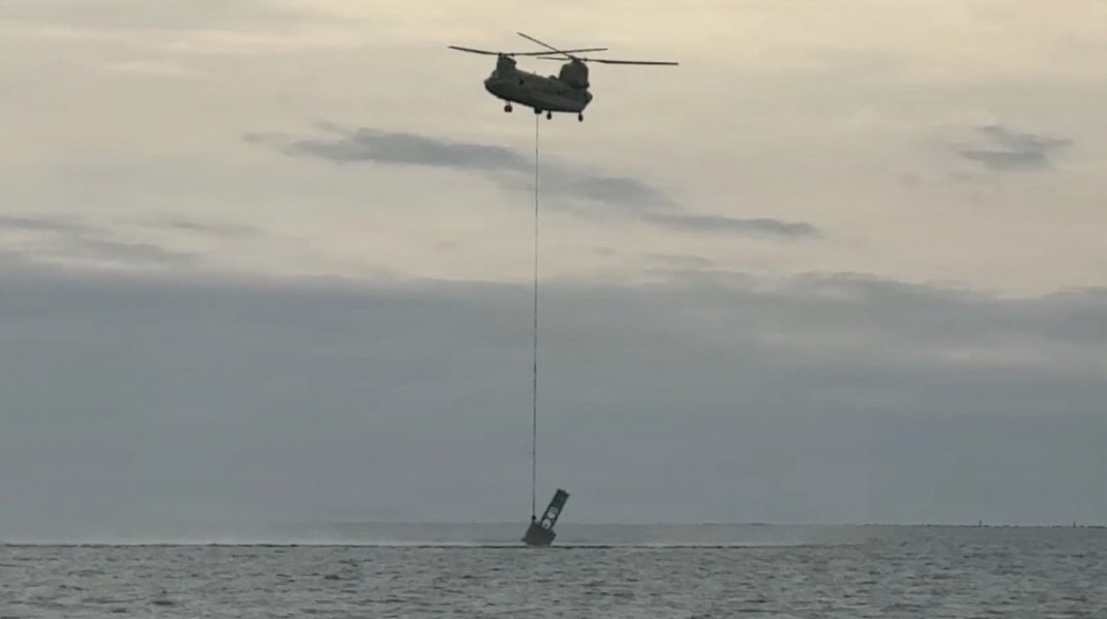 U.S. Army, Coast Guard recover, relocate beached buoy on Cumberland Island
