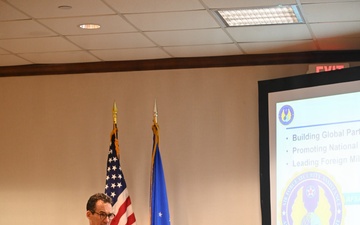 AFSAC Director Brig Gen Jeffrey Geraghty Speaks During Fairborn, Ohio Luncheon