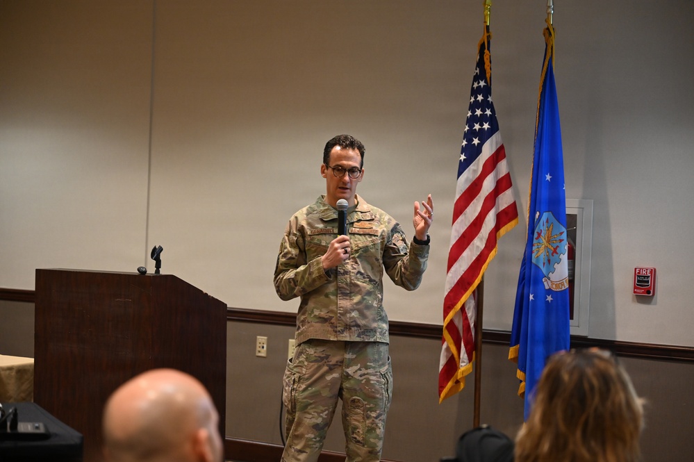 AFSAC Director Brig Gen Jeffrey Geraghty Speaks During Fairborn, Ohio Luncheon