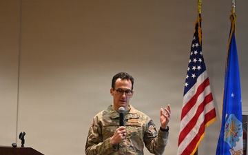 AFSAC Director Brig Gen Jeffrey Geraghty Speaks During Fairborn, Ohio Luncheon