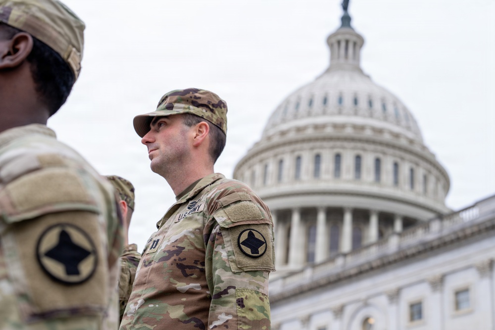 Alabama Guardsmen Meet Sen. Britt, Earn Promotions While Serving in D.C.