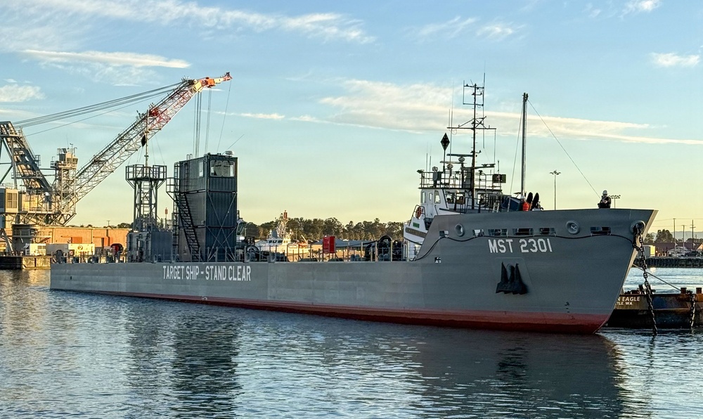 Navy’s new Mobile Ship Target arrives in Port Hueneme
