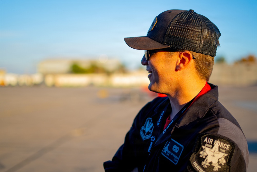 F-22 Raptor Aerial Demonstration Team performs at FIDAE 2024